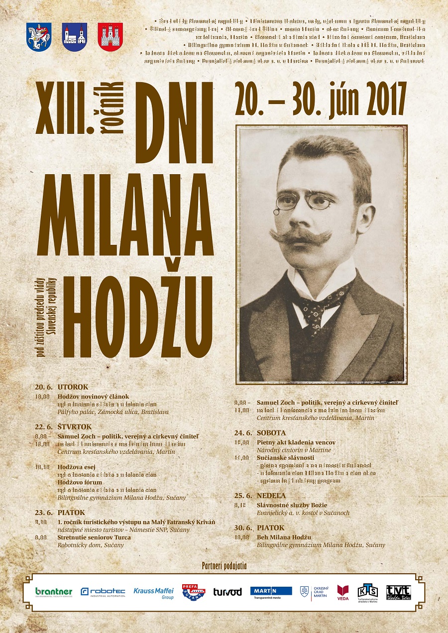 Dni Milana Hodžu 2017