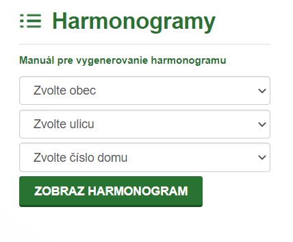 ⚠️OZNAM - HARMONOGRAMY 