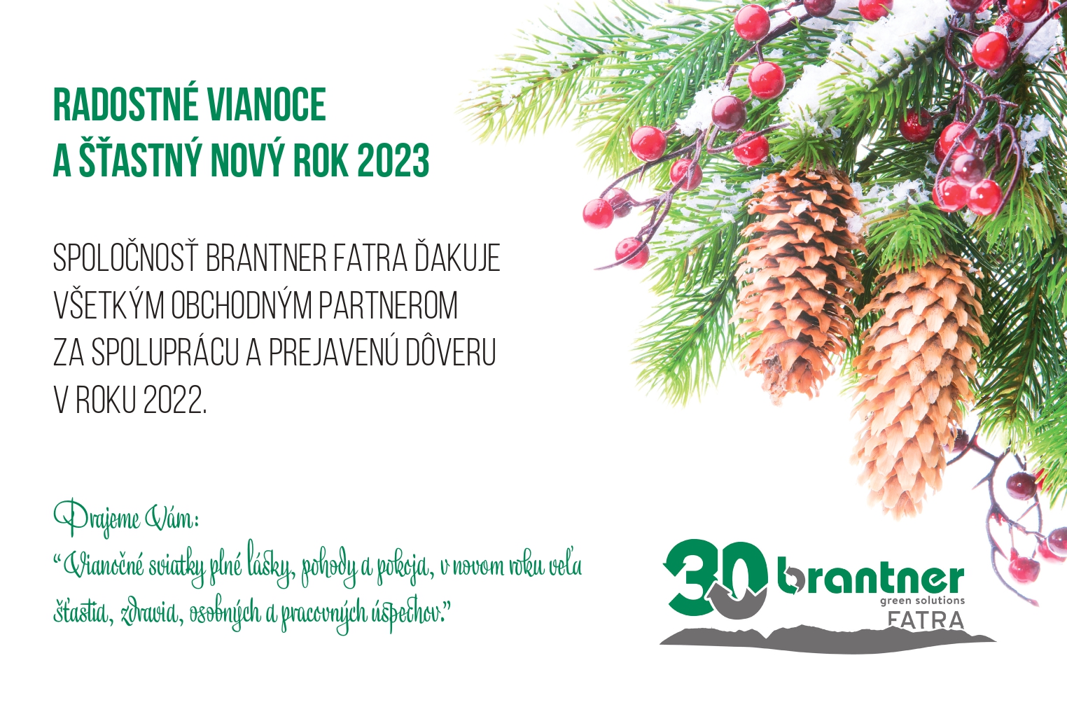 Radostné Vianoce a šťastný Nový rok!