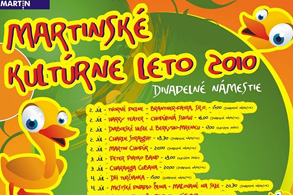 Martinské kultúrne leto 2010 pokračuje druhým víkendom 